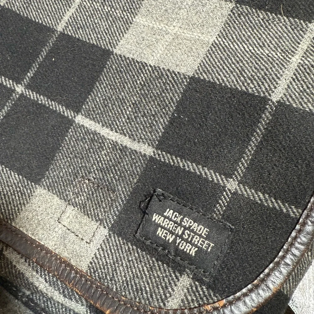 Jack Spade Warren Street Tartan Wool‎ Messenger Bag